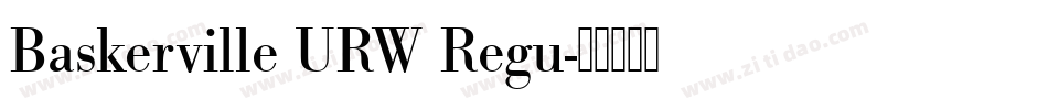 Baskerville URW Regu字体转换